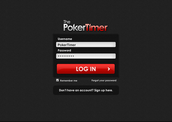 Free poker timer - blinds, ante, time, entrants, players, prizes management - Edit Screen